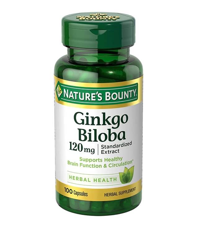 NATURE'S BOUNTY | GINKGO BILOBA 120 MG HERBAL HEALTH CAPSULES